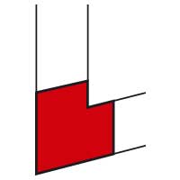 DLP ELEMENT L90° ZA 65X80 PVC