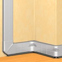 Parapetni razvod aluminijumski 150x65, bez poklopca