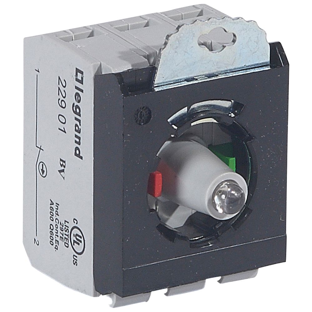 OSMOZ: telo svetleceg tastera, 1NO+1NC, 24 V AC/DC crvena, fi 22