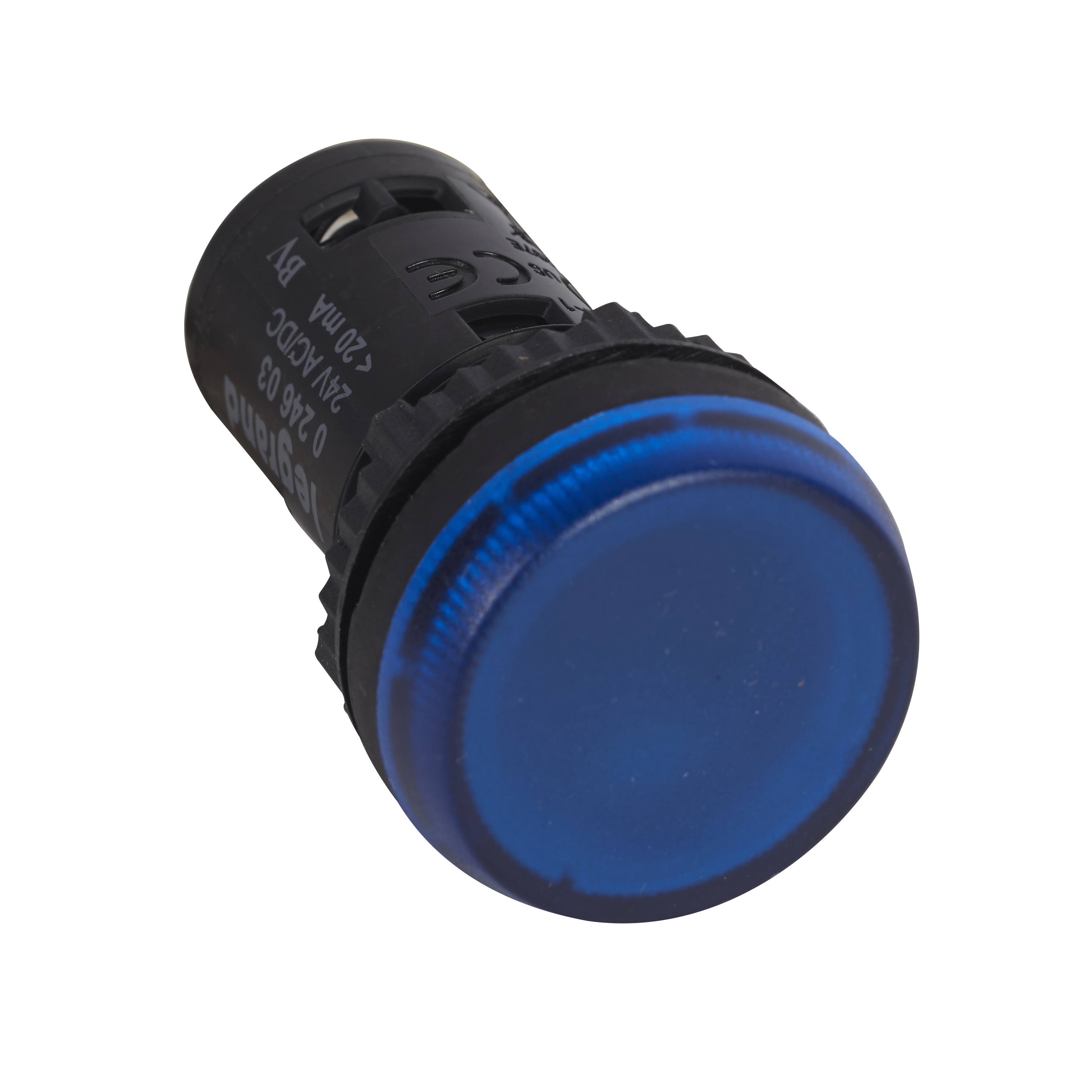 OSMOZ: signalna svetiljka fi 22, integrisana LED 24V AC/DC, plava, IP66