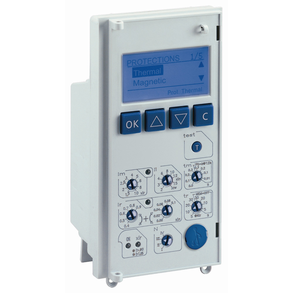 MP4 LSI: elektronska zastitna jedinica za DMX3 sa selektivnom zastitom, Ir=0,4-1In, tr=5-30s, Im=1.5-10Ir, tm=0-0.3s