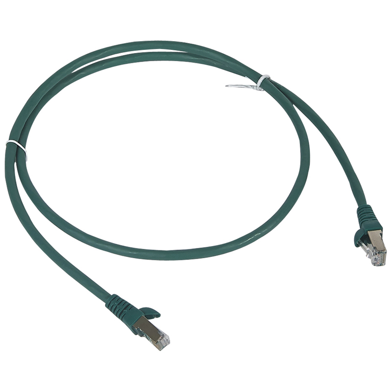 LCS3: kabl za pecovanje, FTP, CAT 6, RJ45+RJ45, 100 Oma, zeleni, LSOH 2m