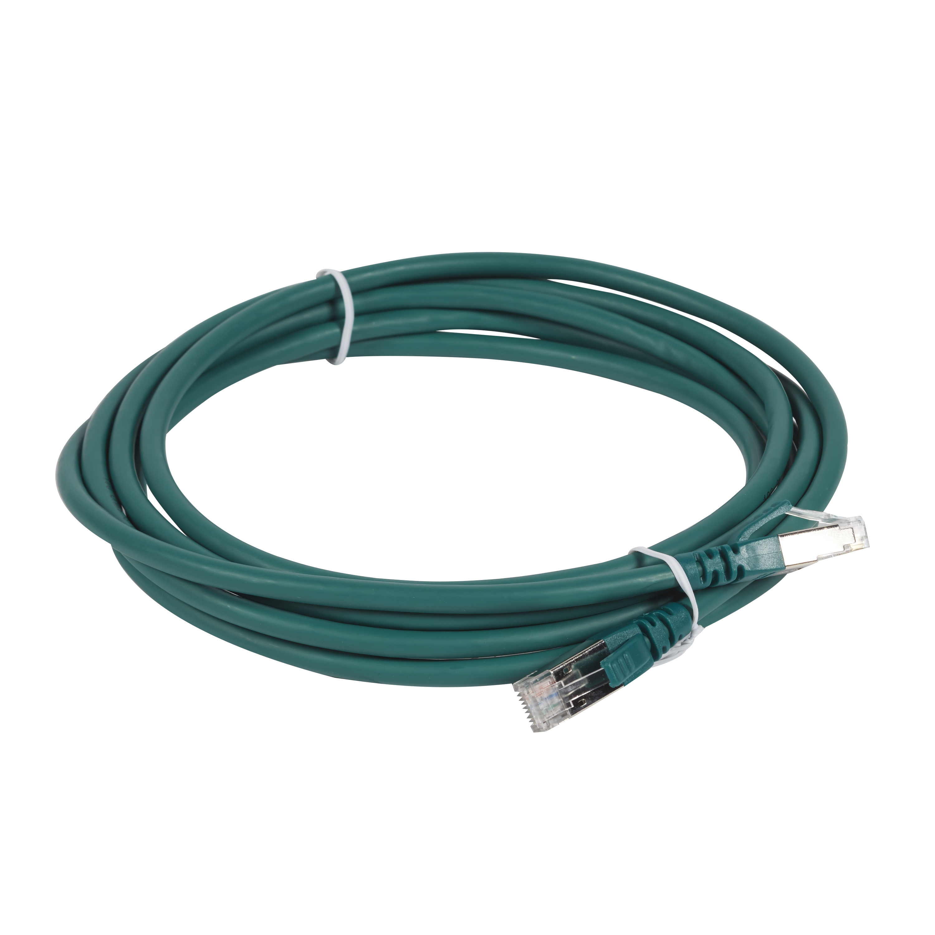 LCS3: kabl za pecovanje, S FTP, CAT 6a, RJ45+RJ45, 100 Oma, zeleni, LSOH 3m