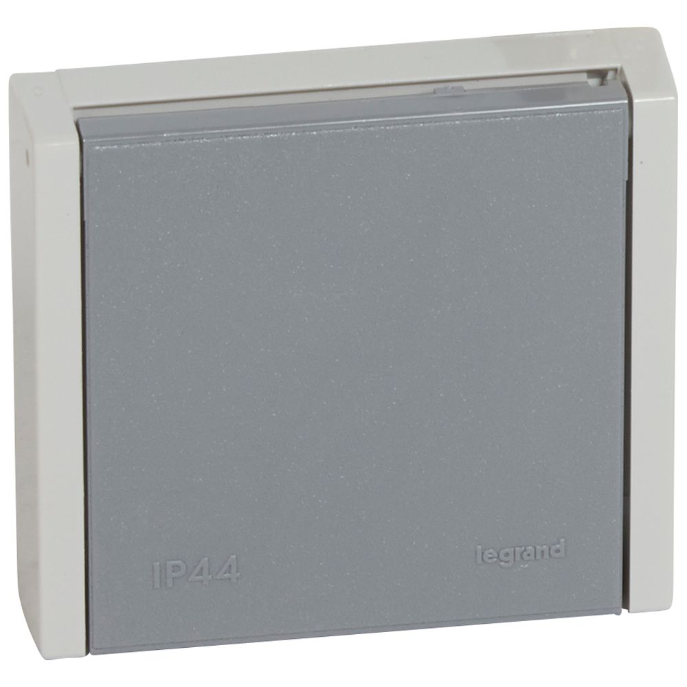 PLEXO N: uticnica 3P+E, 20A, 400V, ugradna, IP 44, vijcani prikljucak, siva