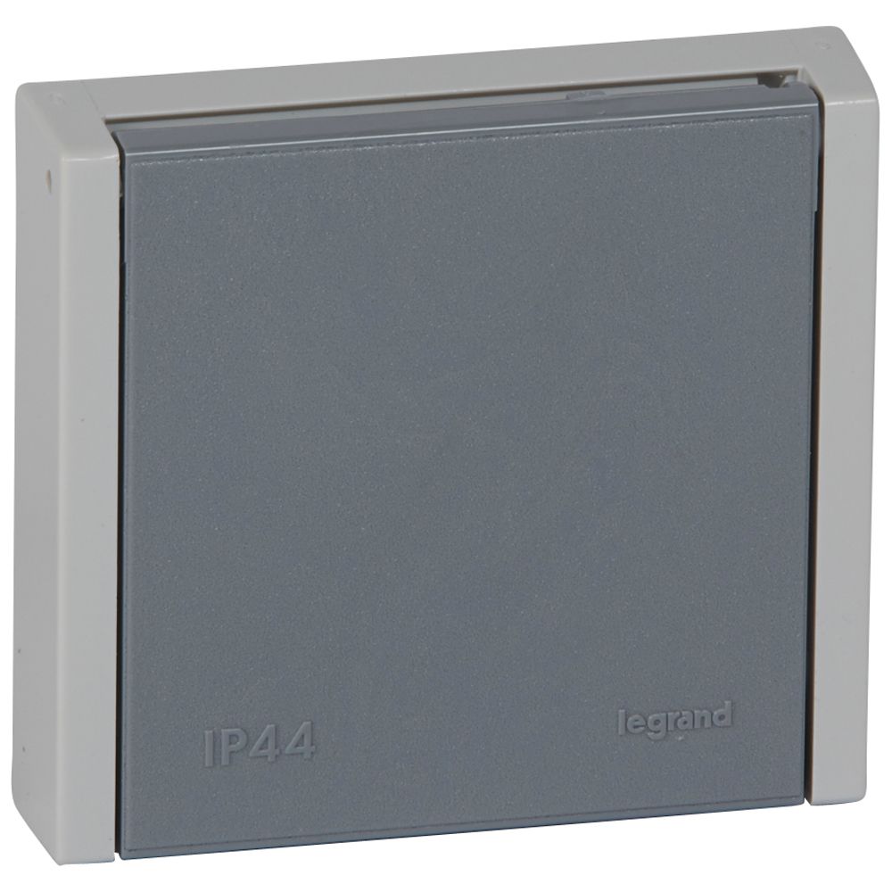 PLEXO N: uticnica 3P+N+E, 20A, 400V, ugradna, IP 44, vijcani prikljucak, siva