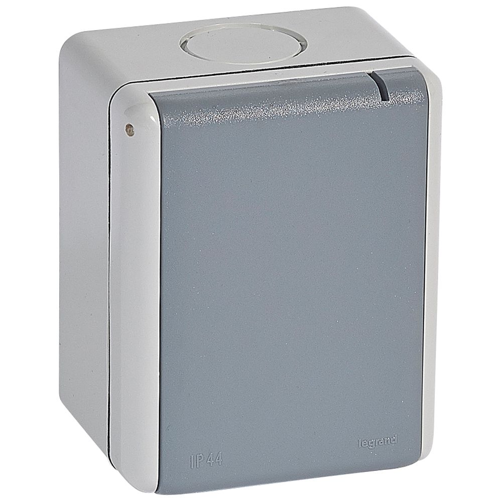 PLEXO N: uticnica 3P+E, 32A, 400V, nadgradna, IP 55, vijcani prikljucak, uvodnica 091915  Ø25, siva