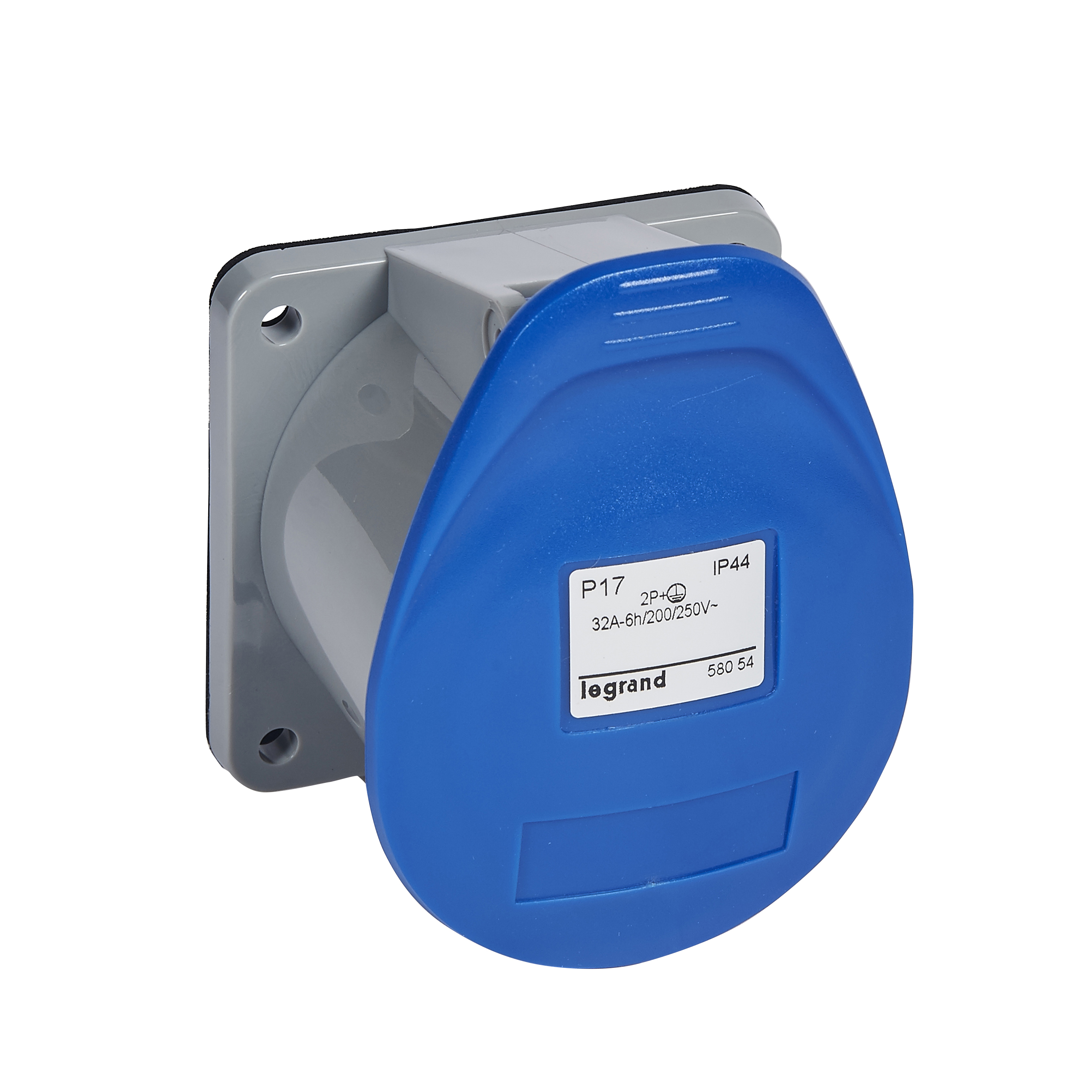 P17 Tempra: uticnica ugradna, ravna, 2P+E, 220V: 32A, IP 44