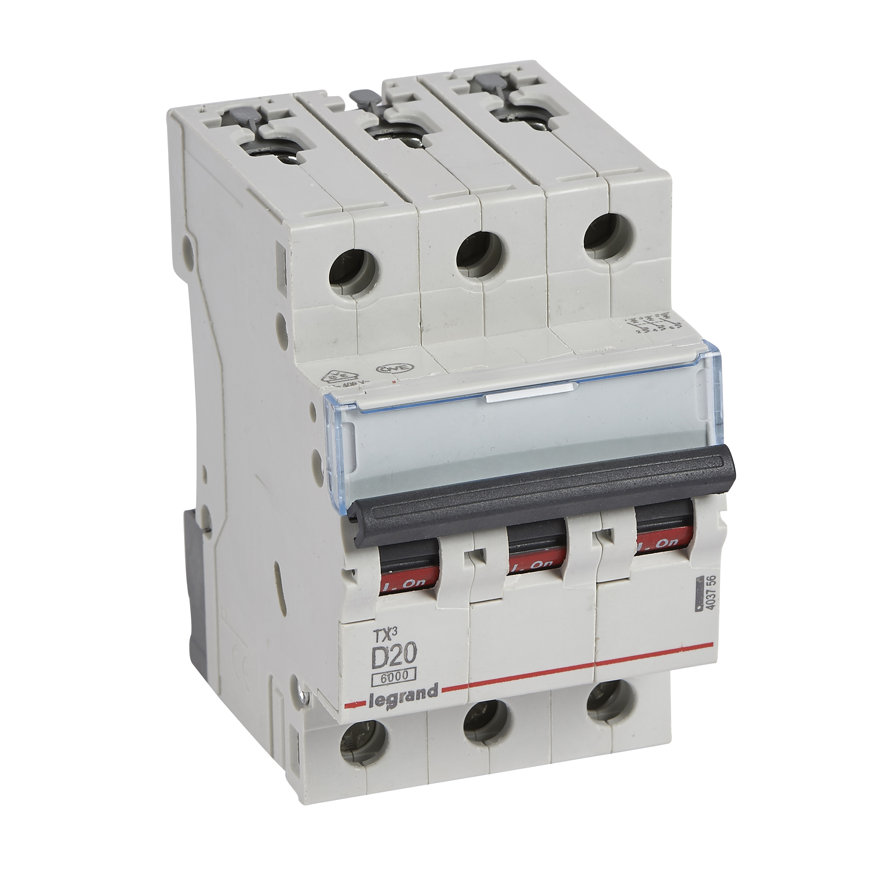 TX3: automatski osigurac 3P D20 6000A BIC