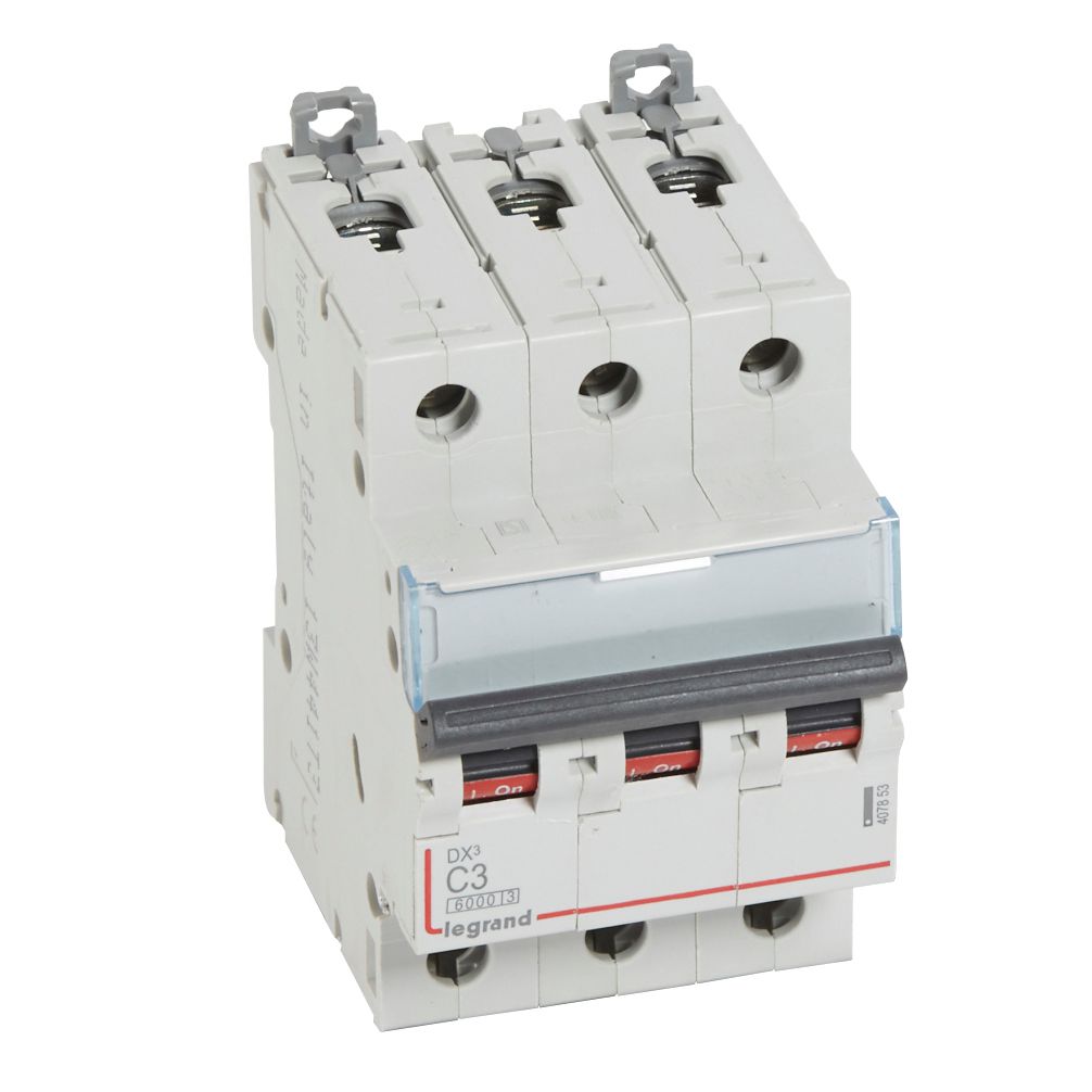 DX3: automatski osigurač 3P, 10kA, k-ka "C", 3A