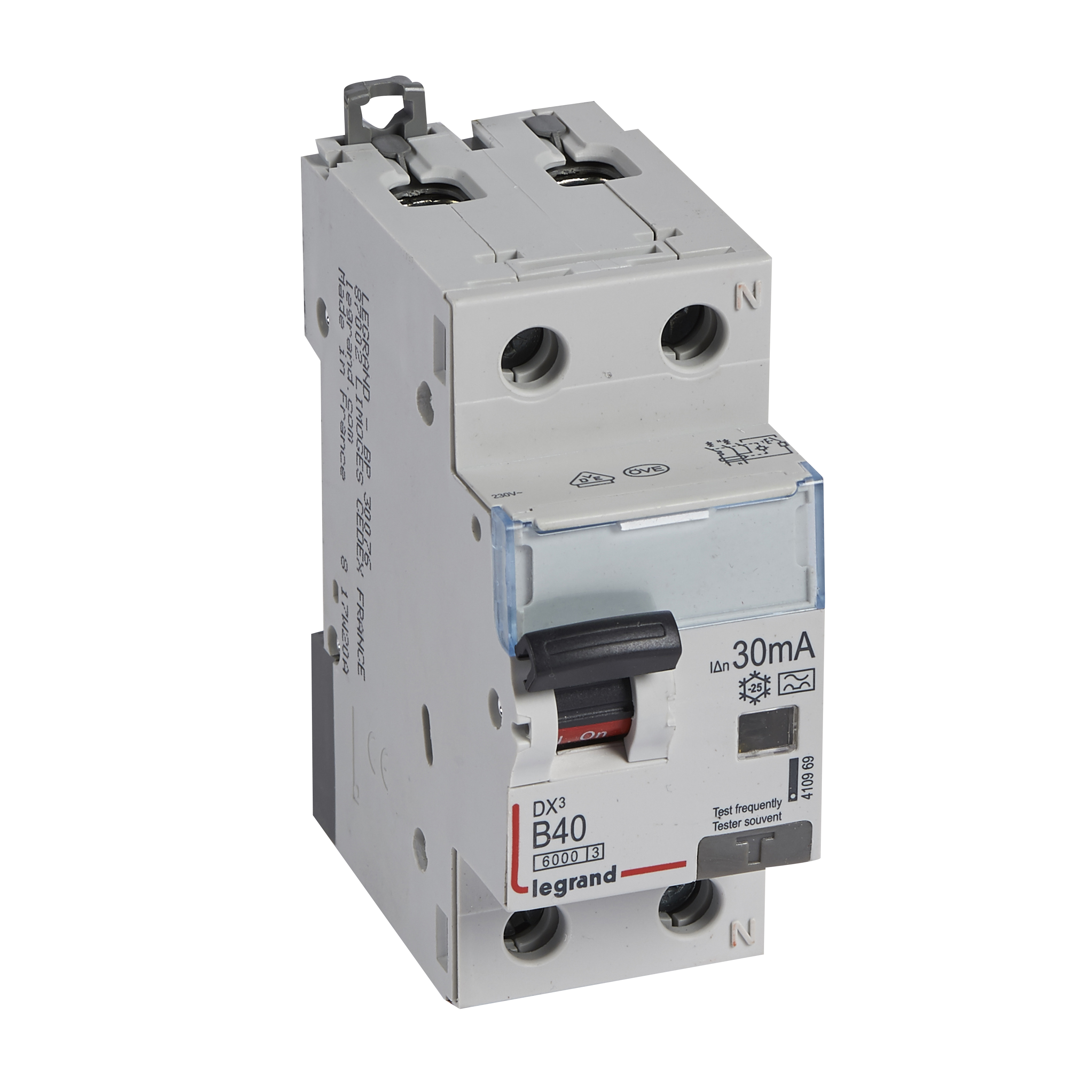 DX3 1P+N B40 10KA 30mA A