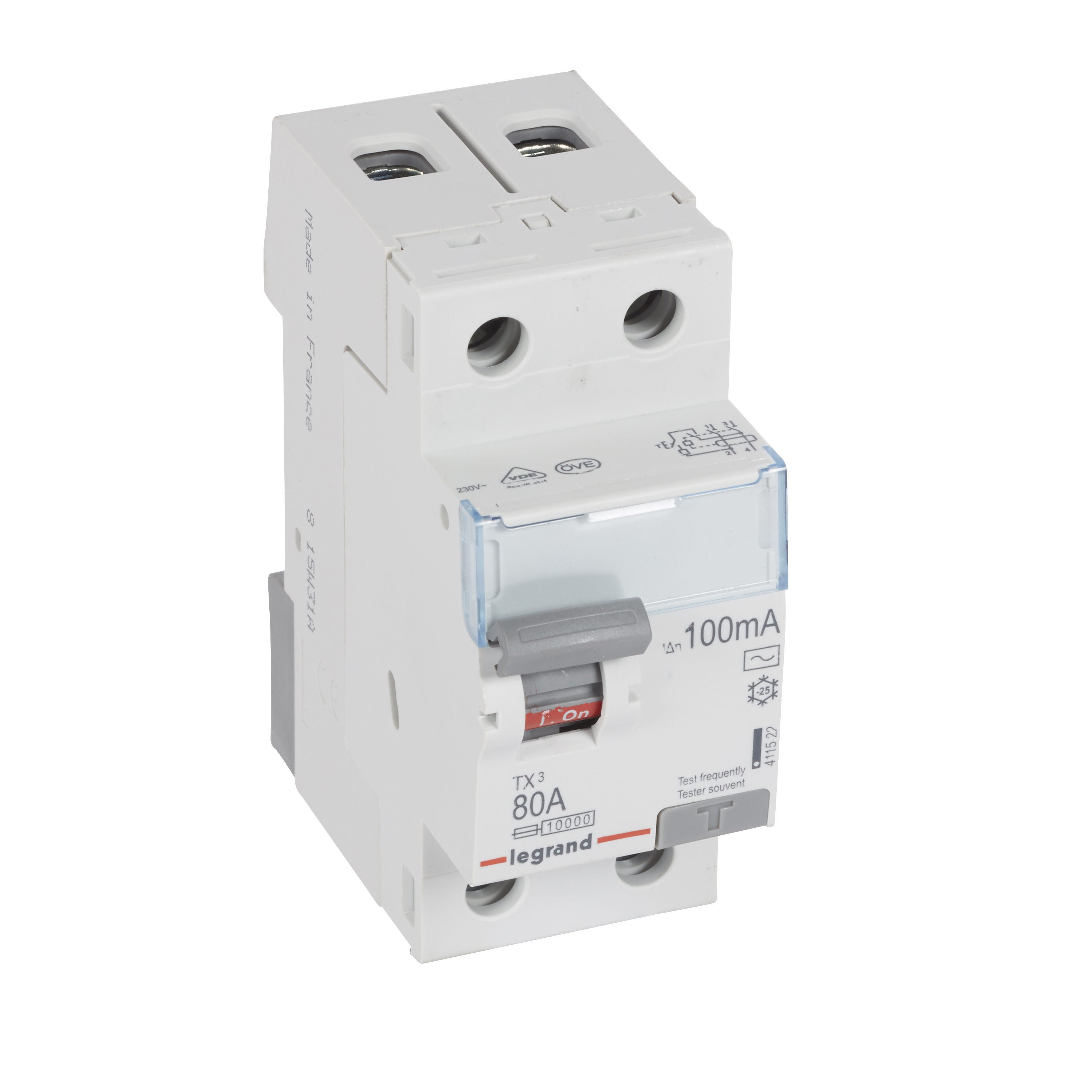TX3 RCD 2P 80A AC 100MA