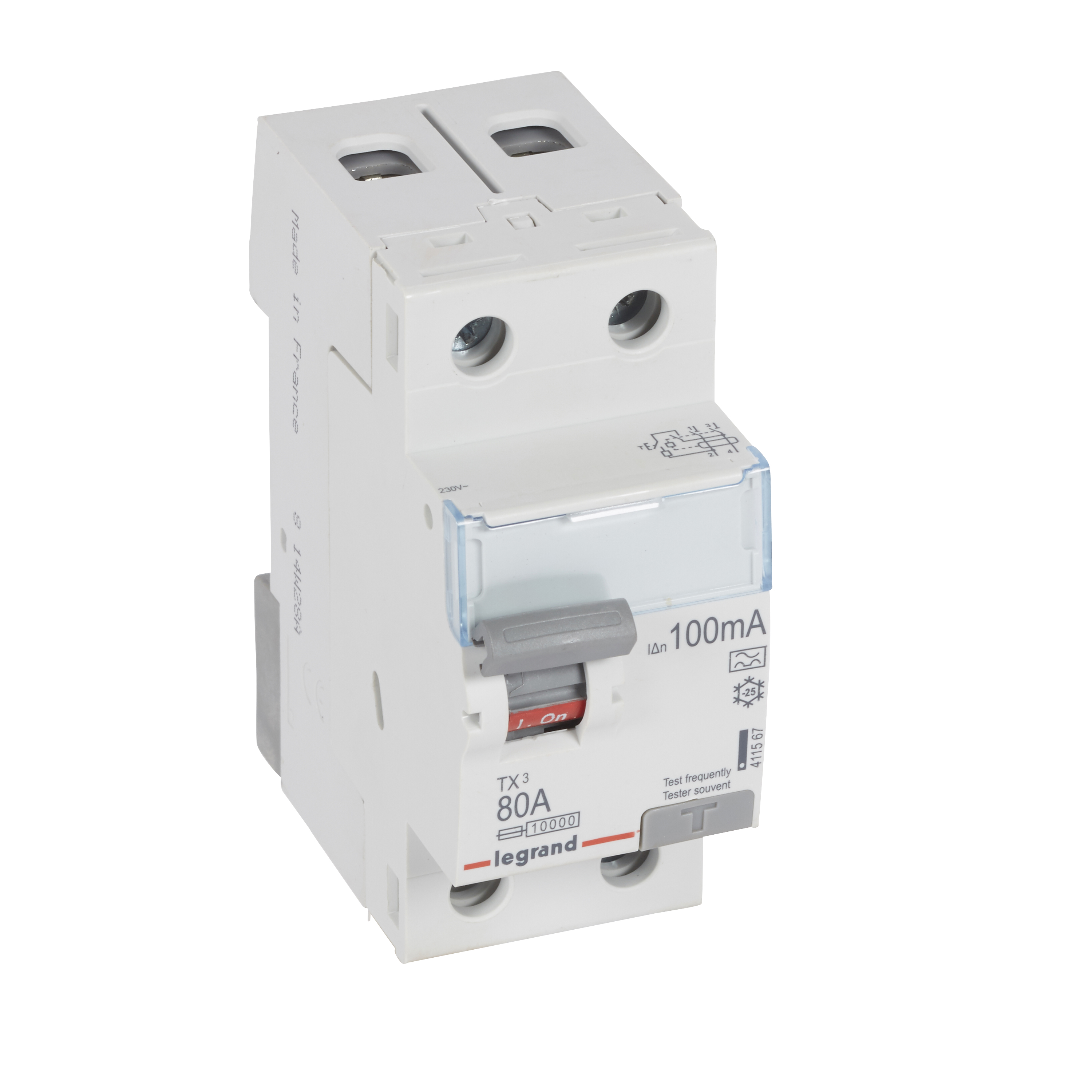 TX3 RCD 2P 80A A 100MA