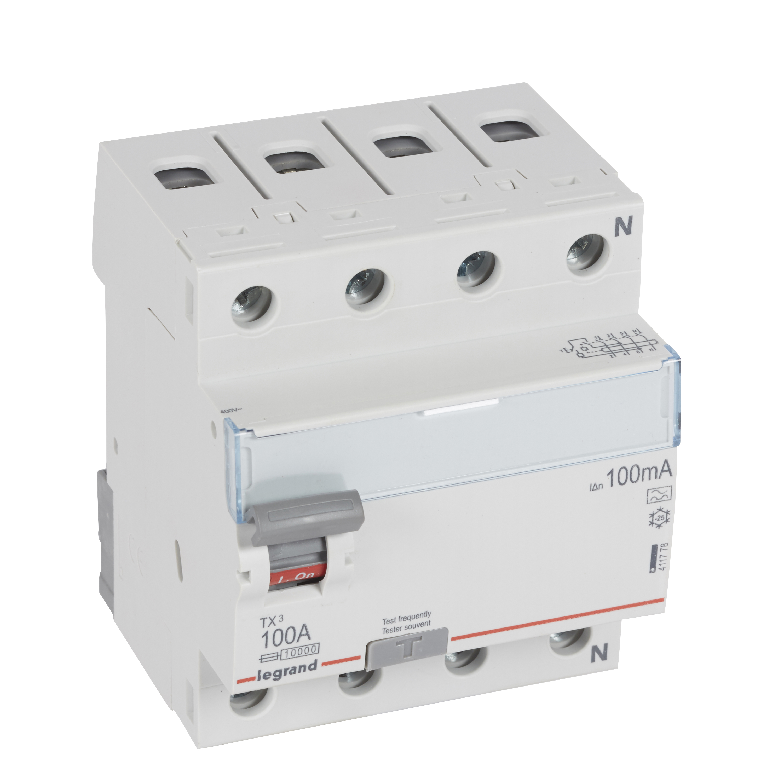 TX3 RCD 4PD 100A A 100MA