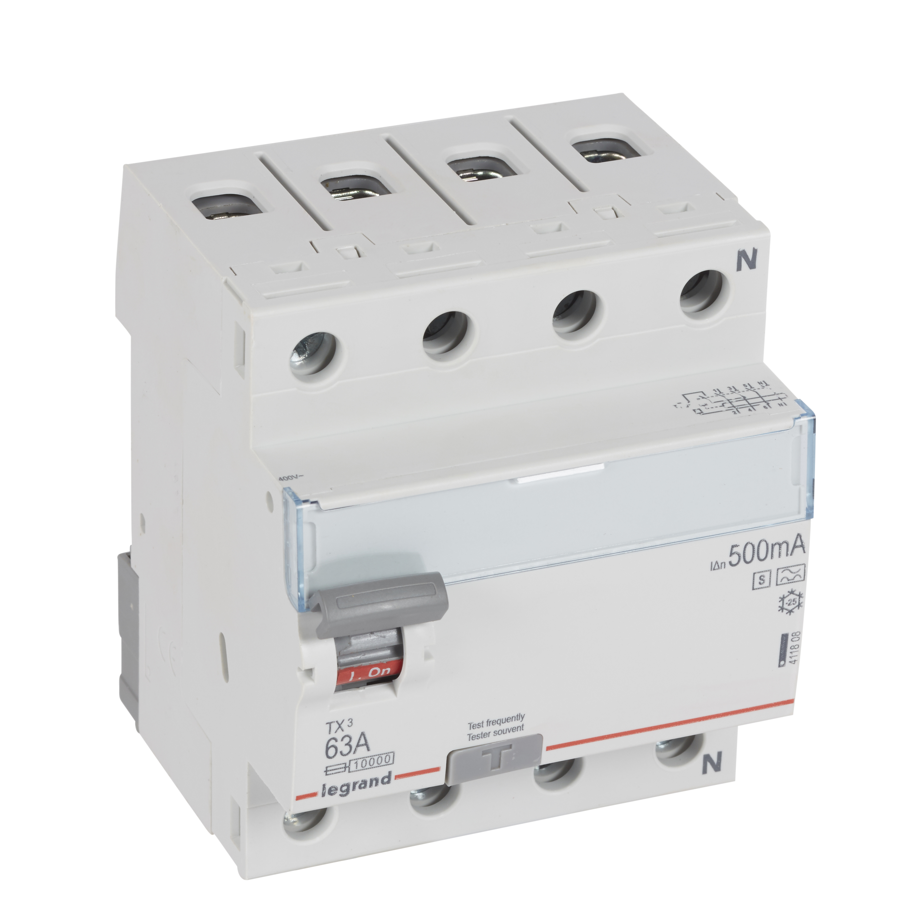 TX3 RCD 4PD 63A A-S 500mA