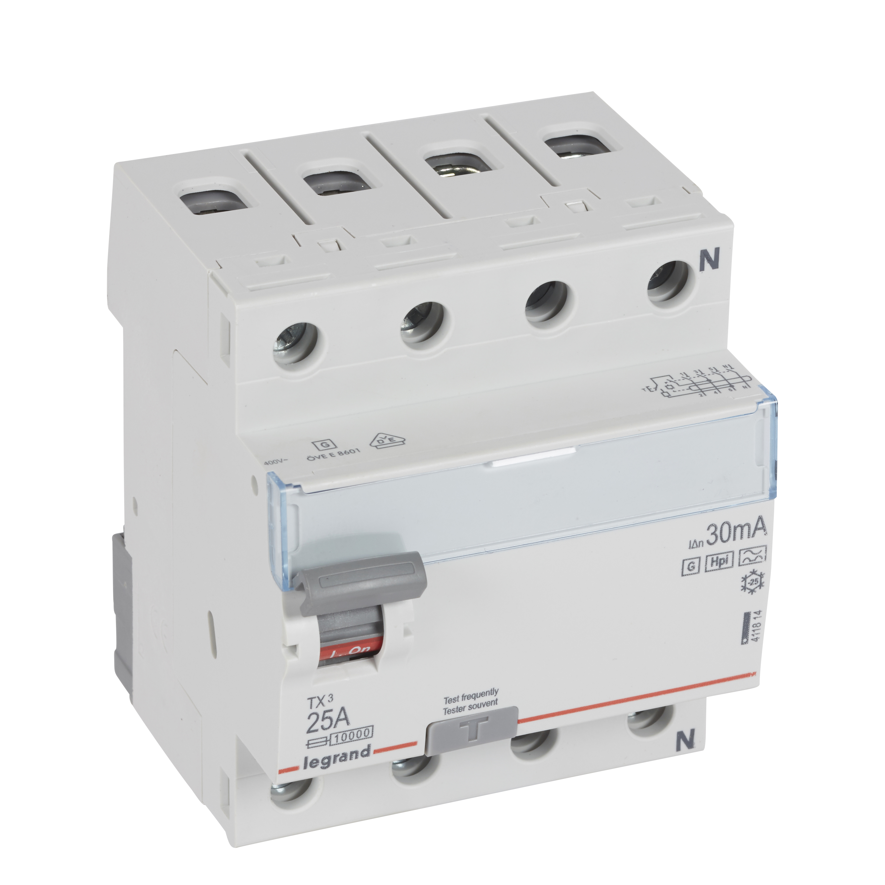 TX3 RCD 4P 25A HPI 30mA