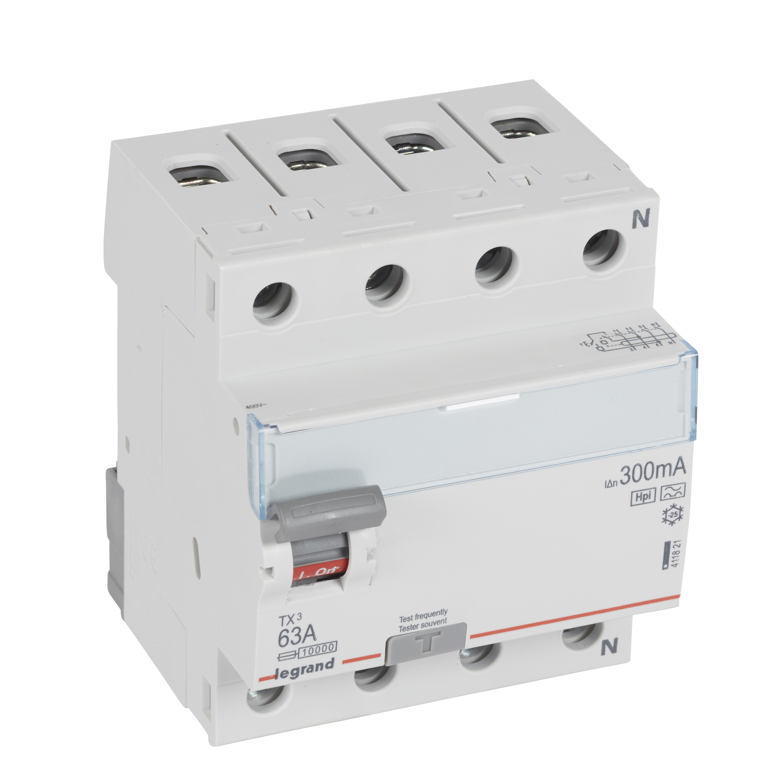 TX3 RCD 4P 63A HPI 300mA