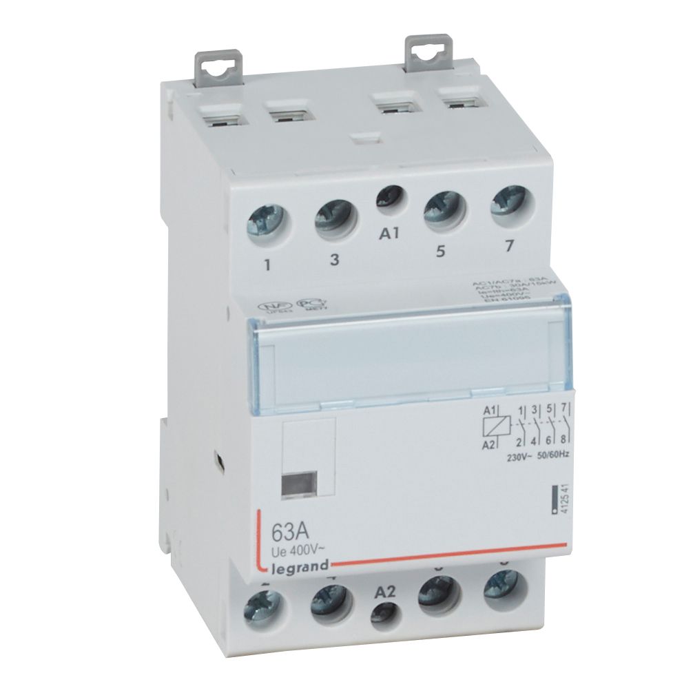 CTX3: kontaktor modularni bez rucice, 4P, 63A, kal. 230V AC, 4NO