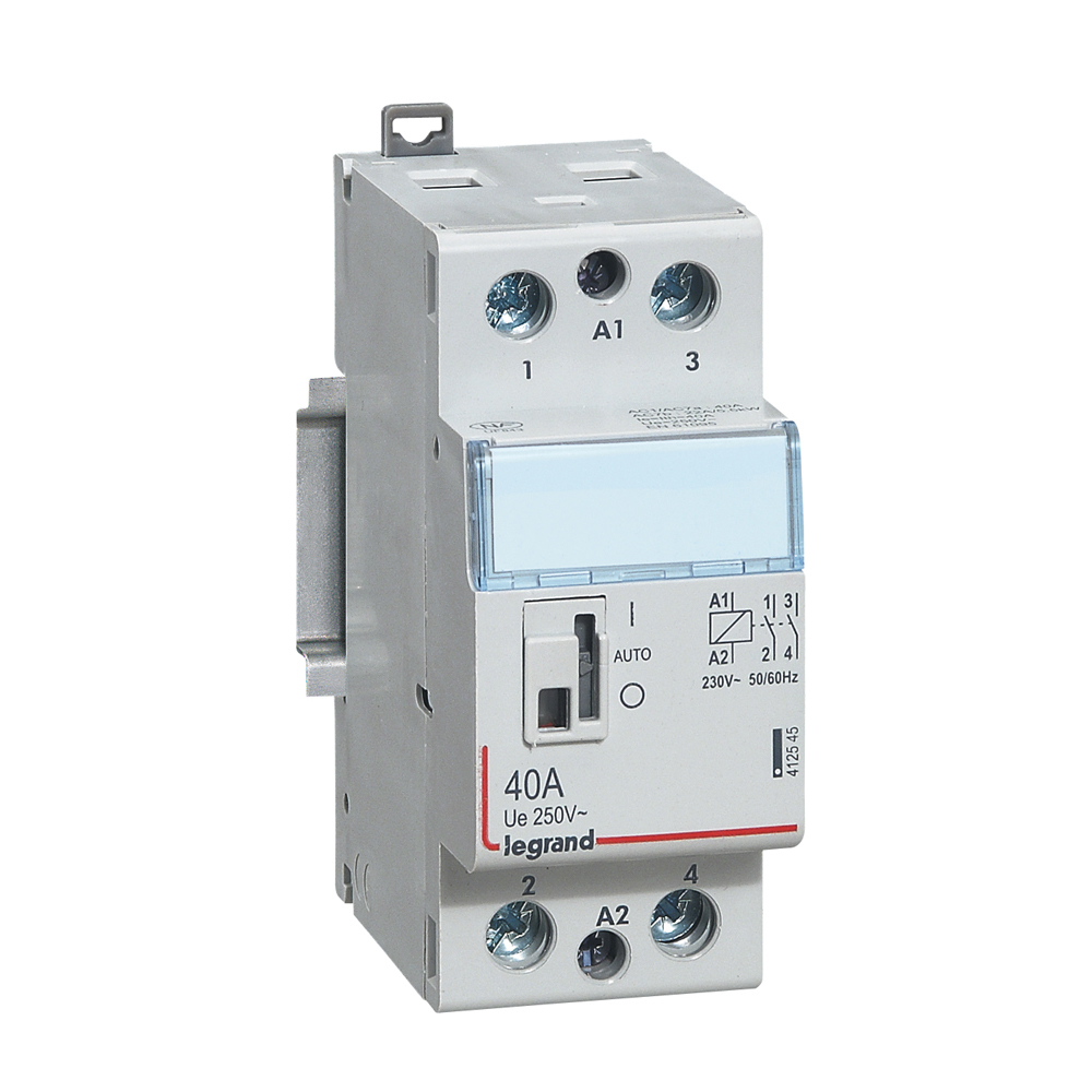 CX3: kontaktor modularni, 2P, 40A, kal. 230V AC, 2NO, sa rucicom