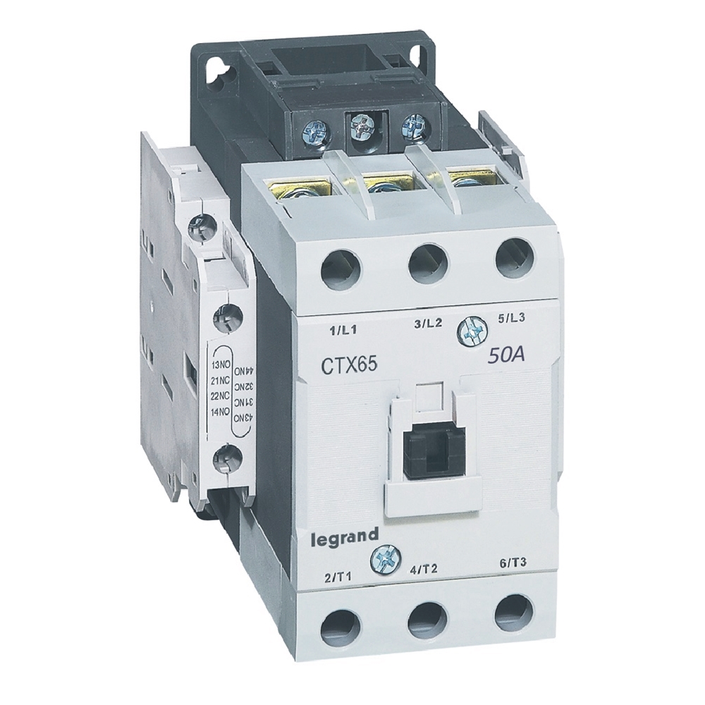 CTX3: kontaktor, 3P, 50A (AC-3), 70A (AC-1), kal. 230V AC, 2NO+2NC