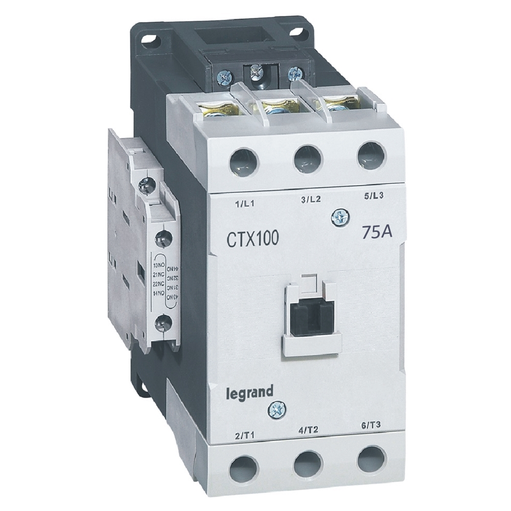 CTX3: kontaktor, 3P, 75A (AC-3), 110A (AC-1), kal. 230V AC, 2NO+2NC