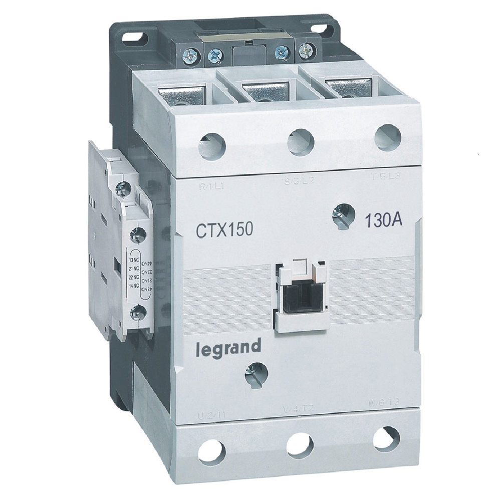 CTX3: kontaktor, 3P, 130A (AC-3), 160A (AC-1), kal. 100-240V AC/DC, 2NO+2NC
