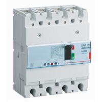 DPX3: kompakt prekidac 250A, 4P, F, FC, In=200A, Un=380/415V (Icu=36kA, Ics=100%Icu), termomagnetna zastitna jedinica (In=200A, Ir=0.8-1In, Im=5-10In)