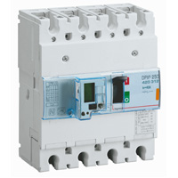 DPX3: kompakt prekidac 250A, 4P, F, FC, In=40A, Un=380/415V (Icu=25kA, Ics=100%Icu), elektronska zastitna jedinica (In=40A, Ir=0.4-1In, Isd=1.5...10In, Tr=3…15s, Tsd=0…0.5s, LCD )