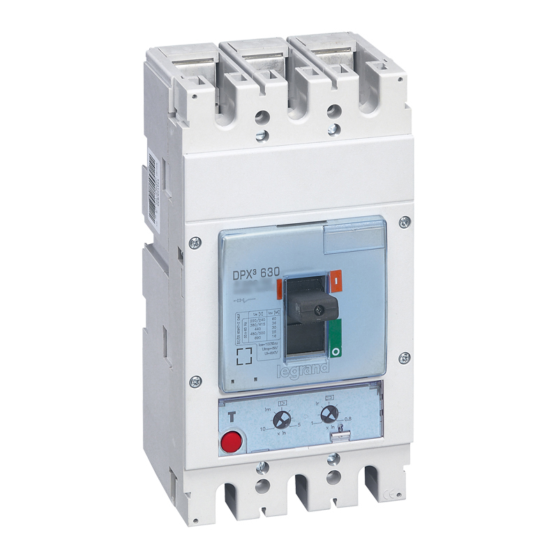 DPX3: kompakt prekidac 630A, 3P, F, FC, In=320A, Un=380/415V (Icu=70kA, Ics=100%Icu), termomagnetna zastitna jedinica (In=320A, Ir=0.8-1In, Im=5...10In)