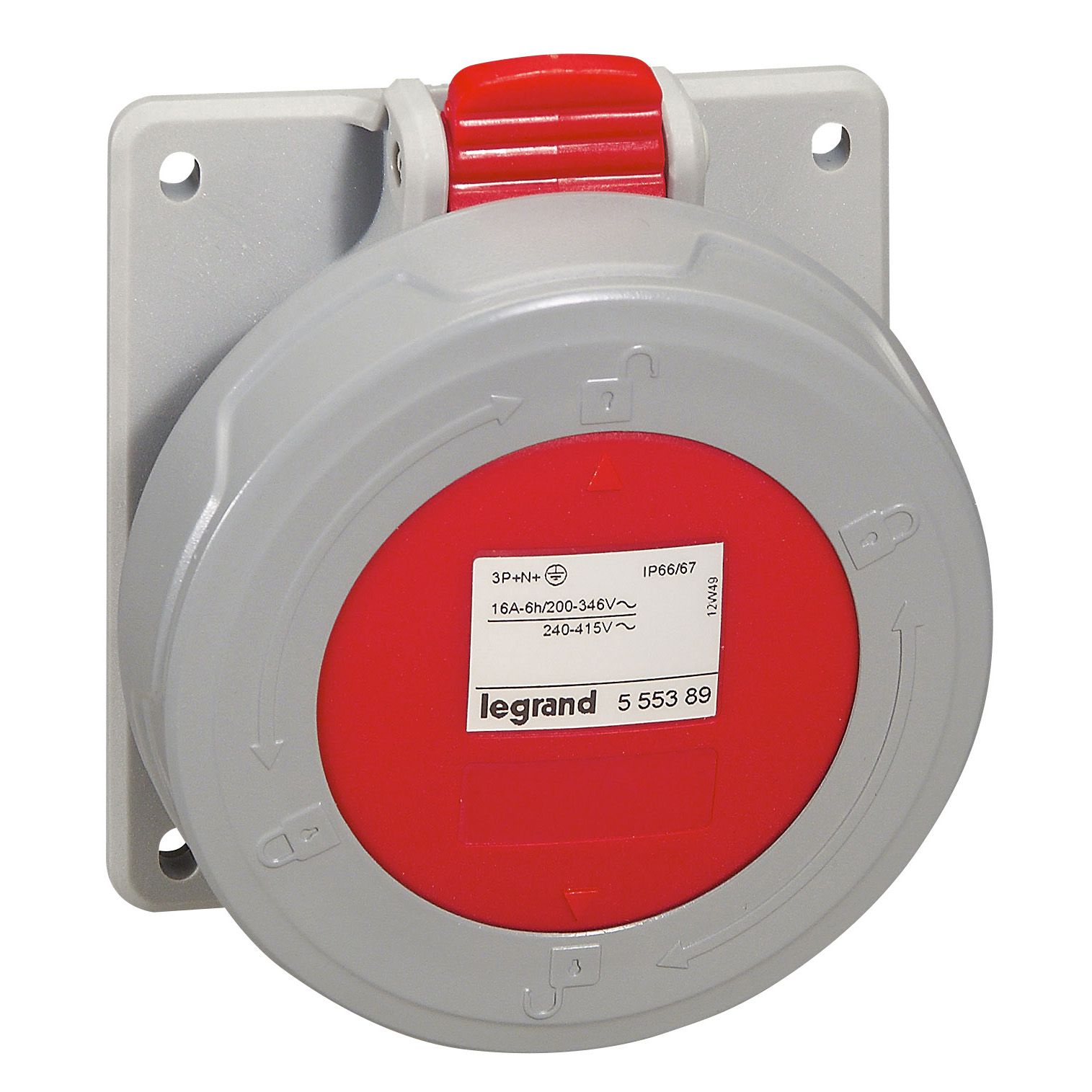 P17 Tempra: uticnica ugradna, 3P+N+E, 415V: 16A, IP 67