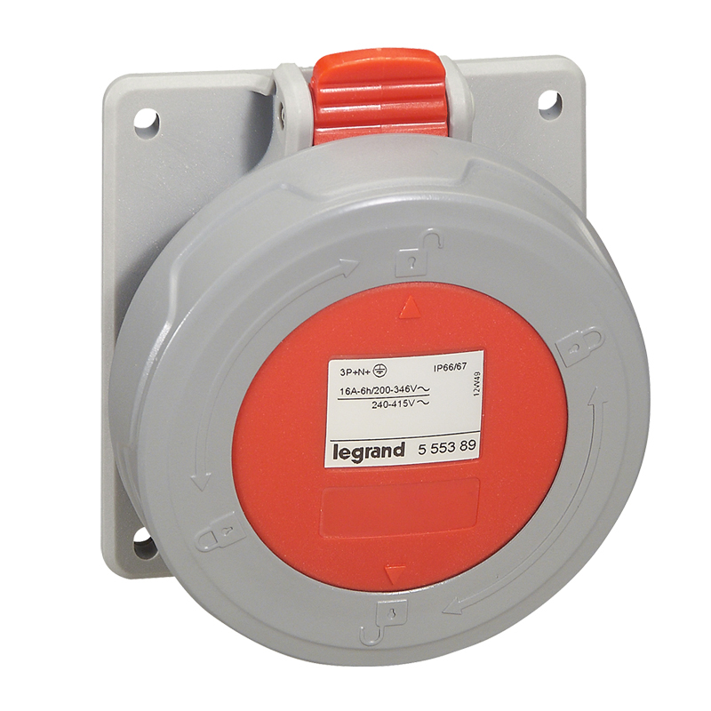 P17 Tempra: uticnica ugradna, 3P+N+E, 415V: 32A, IP 67