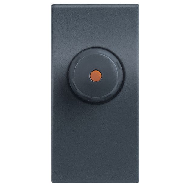 VELA: kruzni dimer 100-500W, sa integrisanim osiguracem 1M, antracit, uz ref. 682729