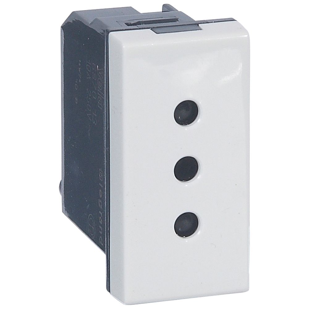 VELA: UTICNICA 2P+E ITALIJANSKI STDANDARD 1M 10A BELA