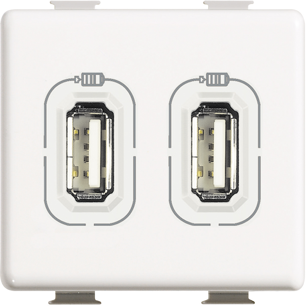 Matix: 2xUSB punjac, izlazna struja 2400mA, 2M, bela