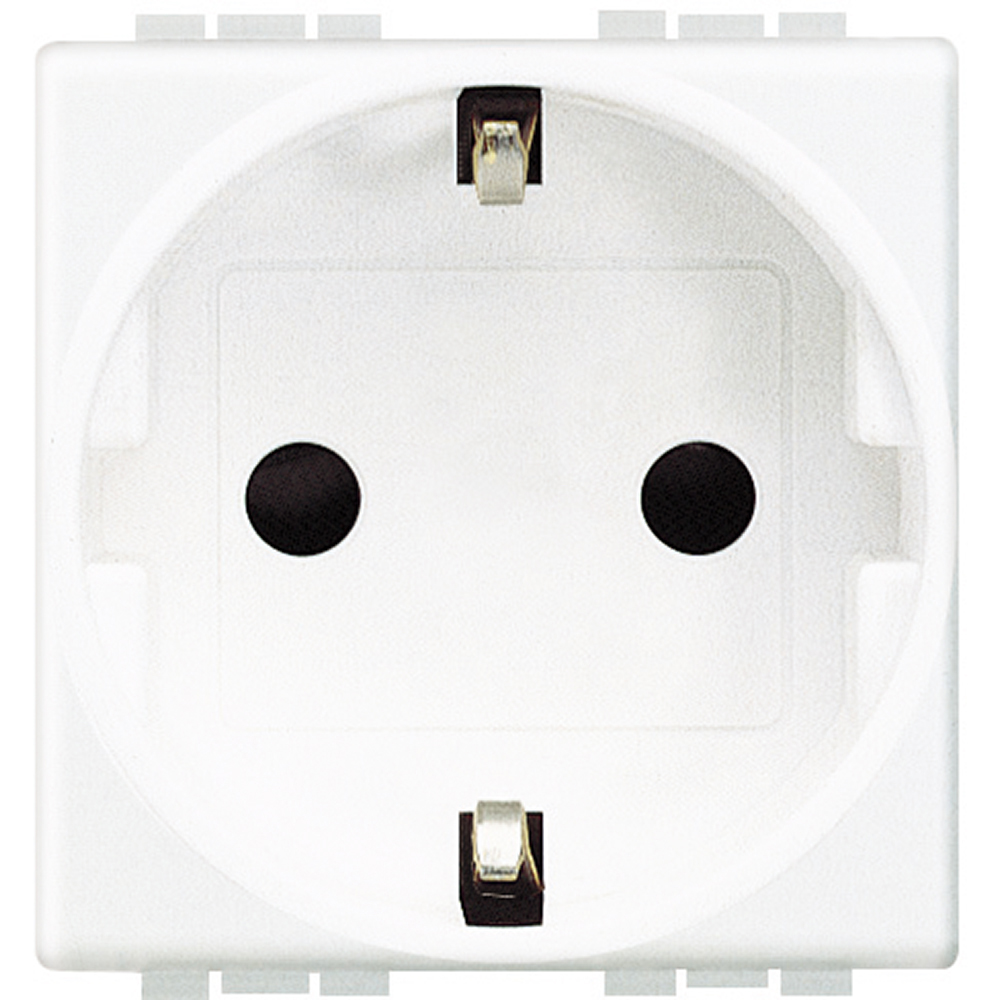 Living Light: 2M uticnica 2P+E 16A, 250V, Nem.std., bela