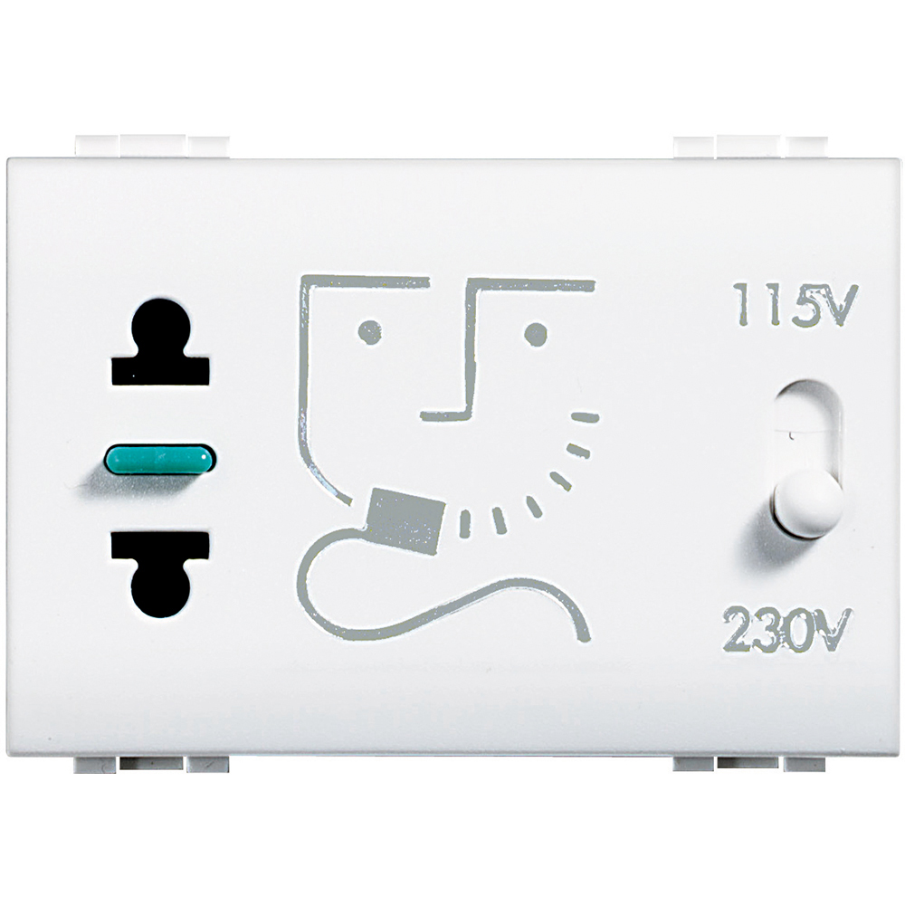 Living Light: 3M uticnica za brijanje, 240/115: 240V, 20VA, bela