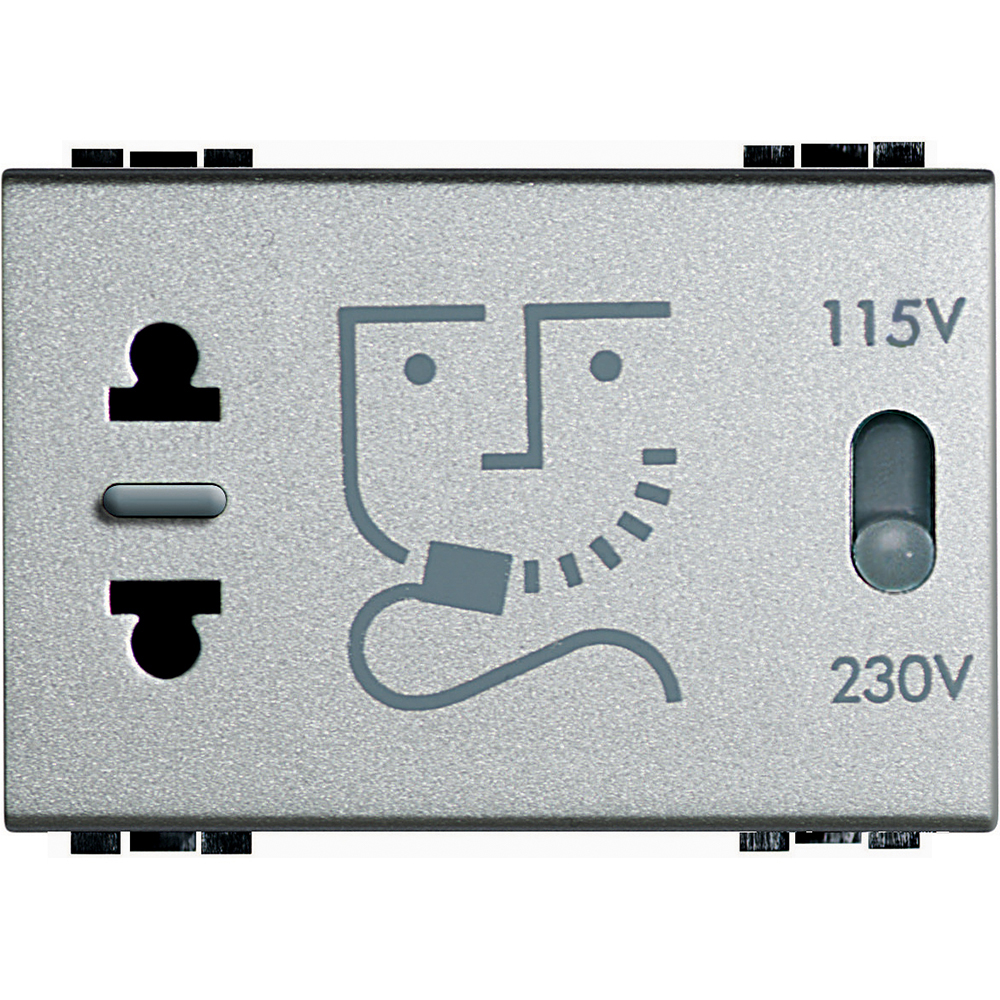 Living Light: 3M uticnica za brijanje, 240/115: 240V, 20VA, aluminijum