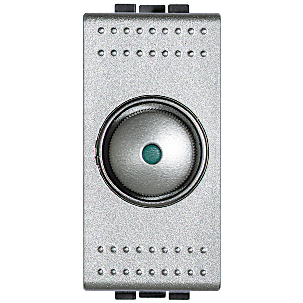 Living Light: kruzni dimer 60-500W, sa integrisanim osiguracem 1M, za inkadescentne I halogene sijalice 230V, aluminijum