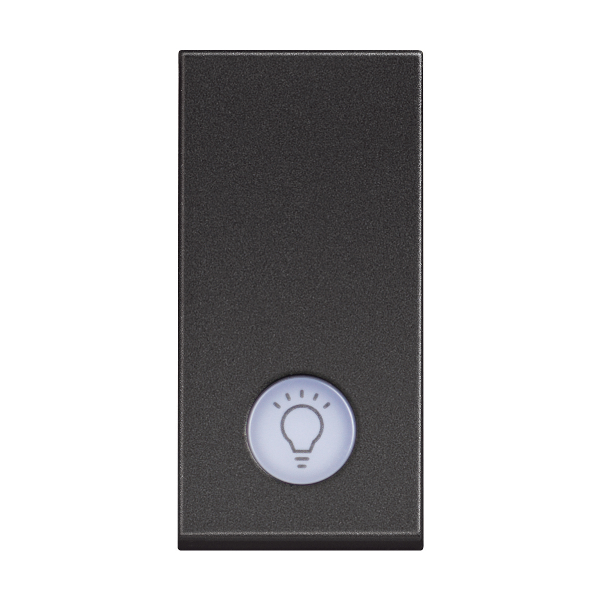 Classia: prekidac obican 1M, 10A, osvetljen, simbol sijalice, sa led sijalicom 230V, crna