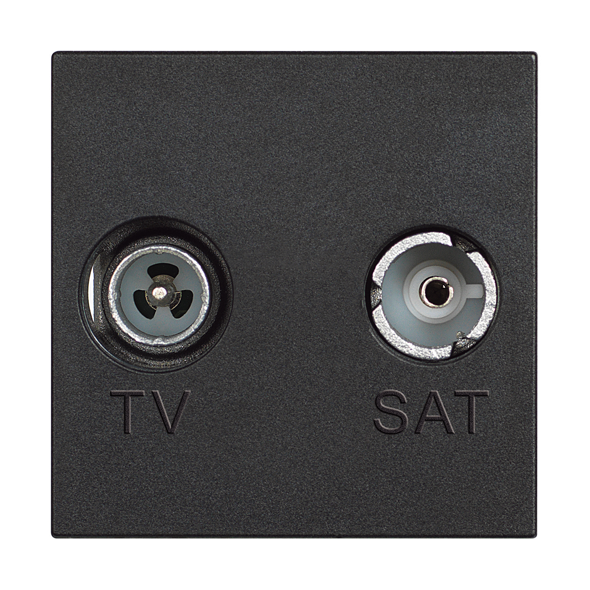 Classia: TV+SAT utičnica - zvezda, F konektor, 2M, crna