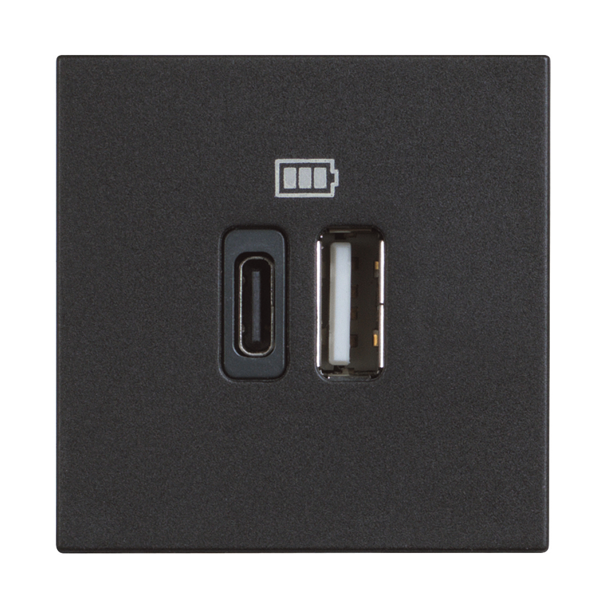 Classia: USB punjač TIP A i C, izlazna struja 3000mA za jedan/1500mA za dva uredjaja, 2M, crna