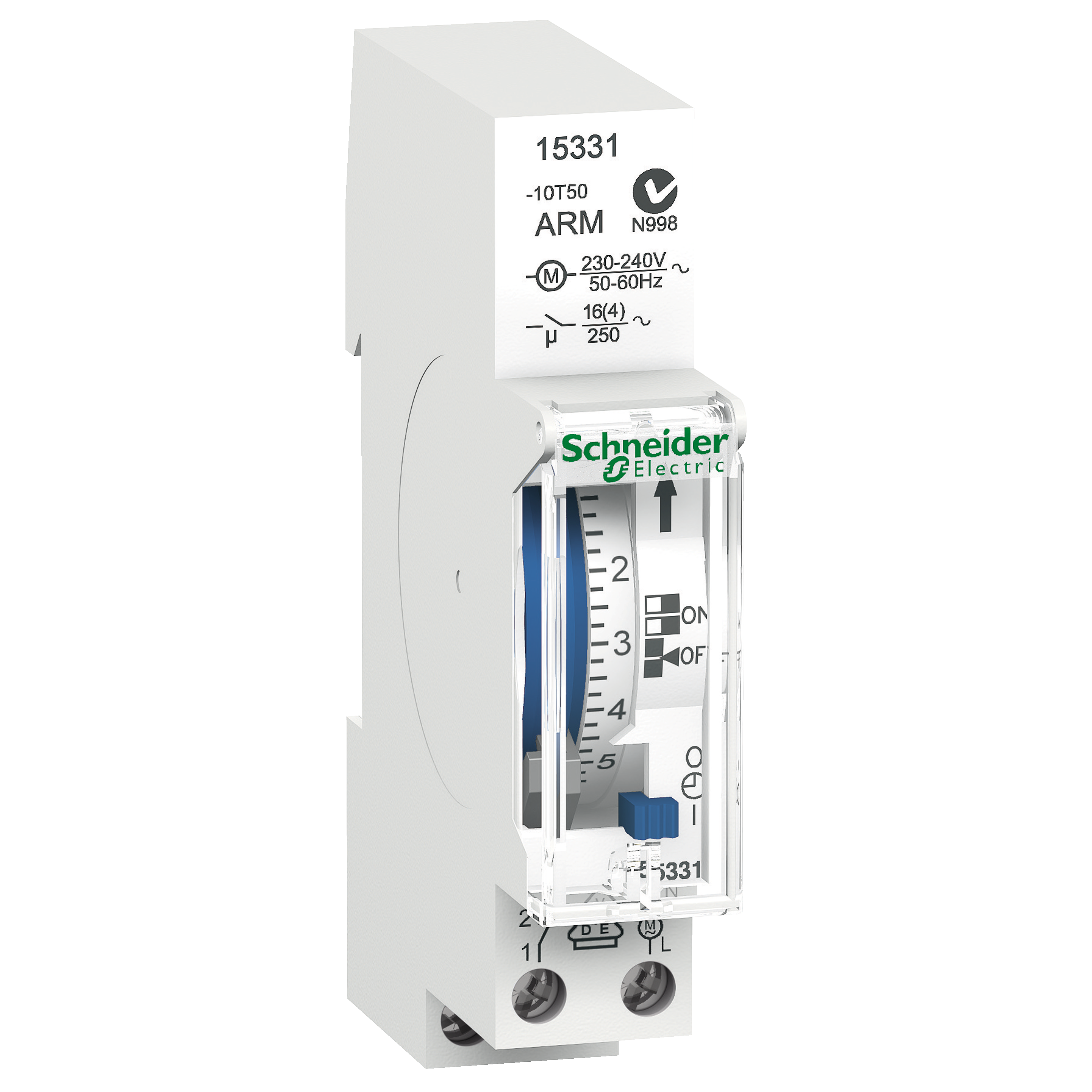 IHH: programabilni vremenski automat, mehanicki, 7 dana, 16A,230V AC, 1CO, minimalni interval 2h, autonomija 100 h