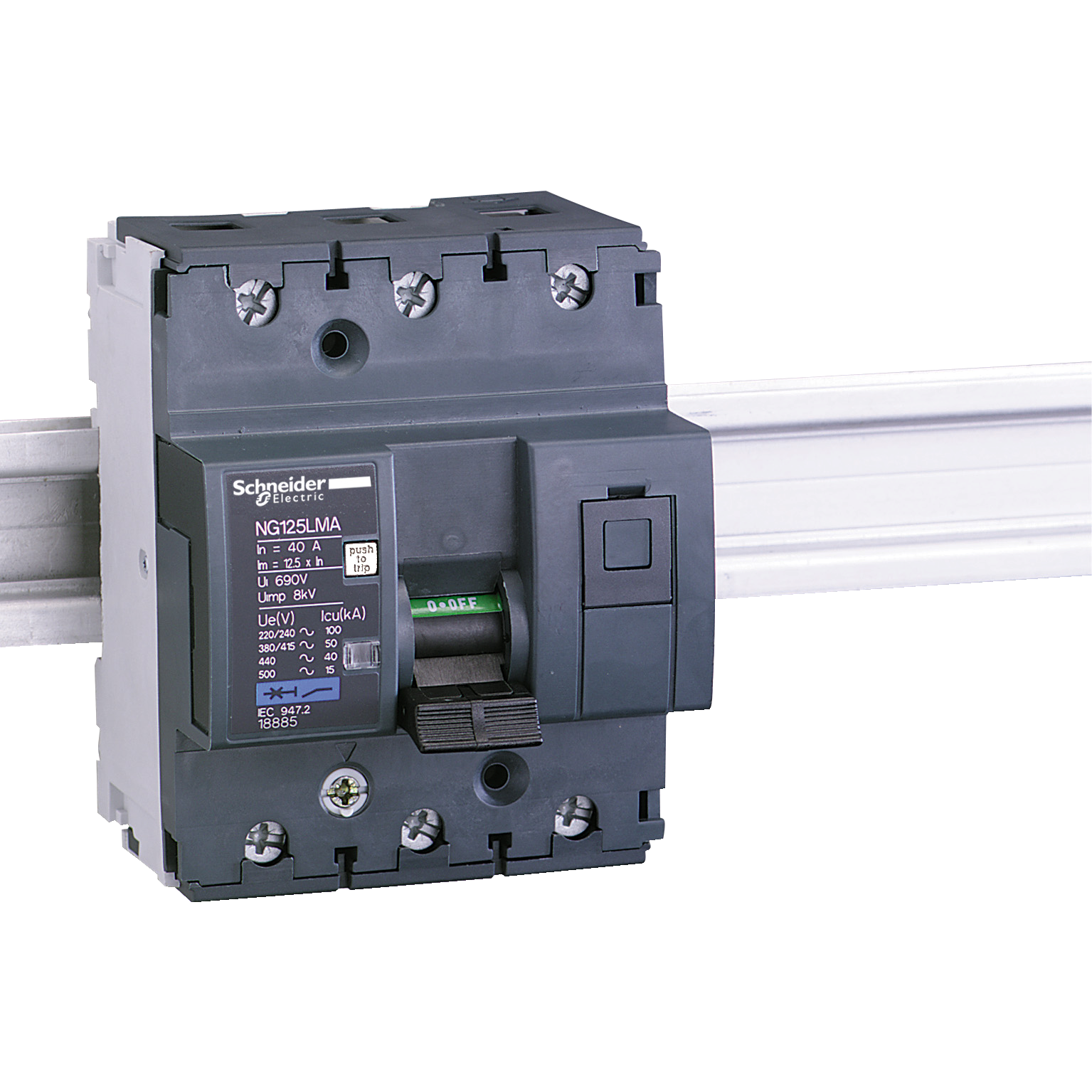 NG125L: automatski prekidac 3P, 50kA, kriva "MA", 40A