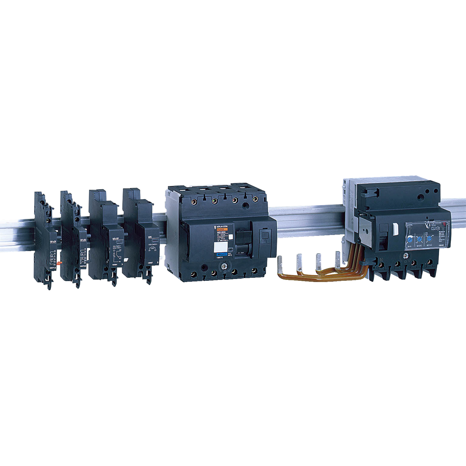 Naponsko rele za NG125, MX+OF, 230...415V AC, 110...130 V DC
