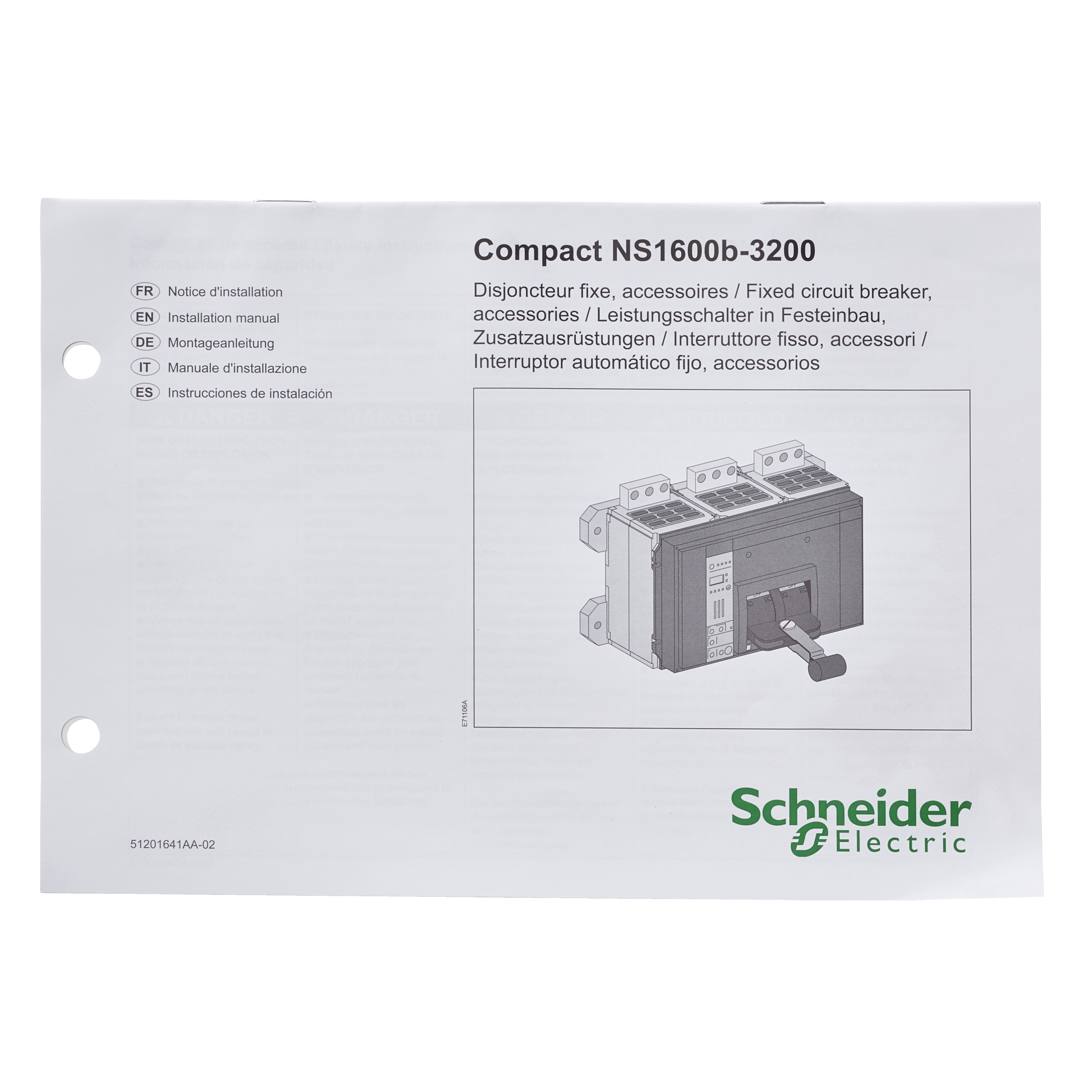 CIRCUIT BREAKER AND ACC. NS3200 OWNER M 