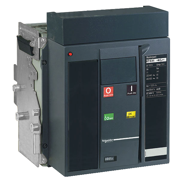 Rastavljac snage Masterpact NT10-HA, 3P, DO, In=1000A, Un=220/415V AC (Icm=75kA, Icw-0.5s=36kA), 4 preklopna kontakta signala stanja (OF)
