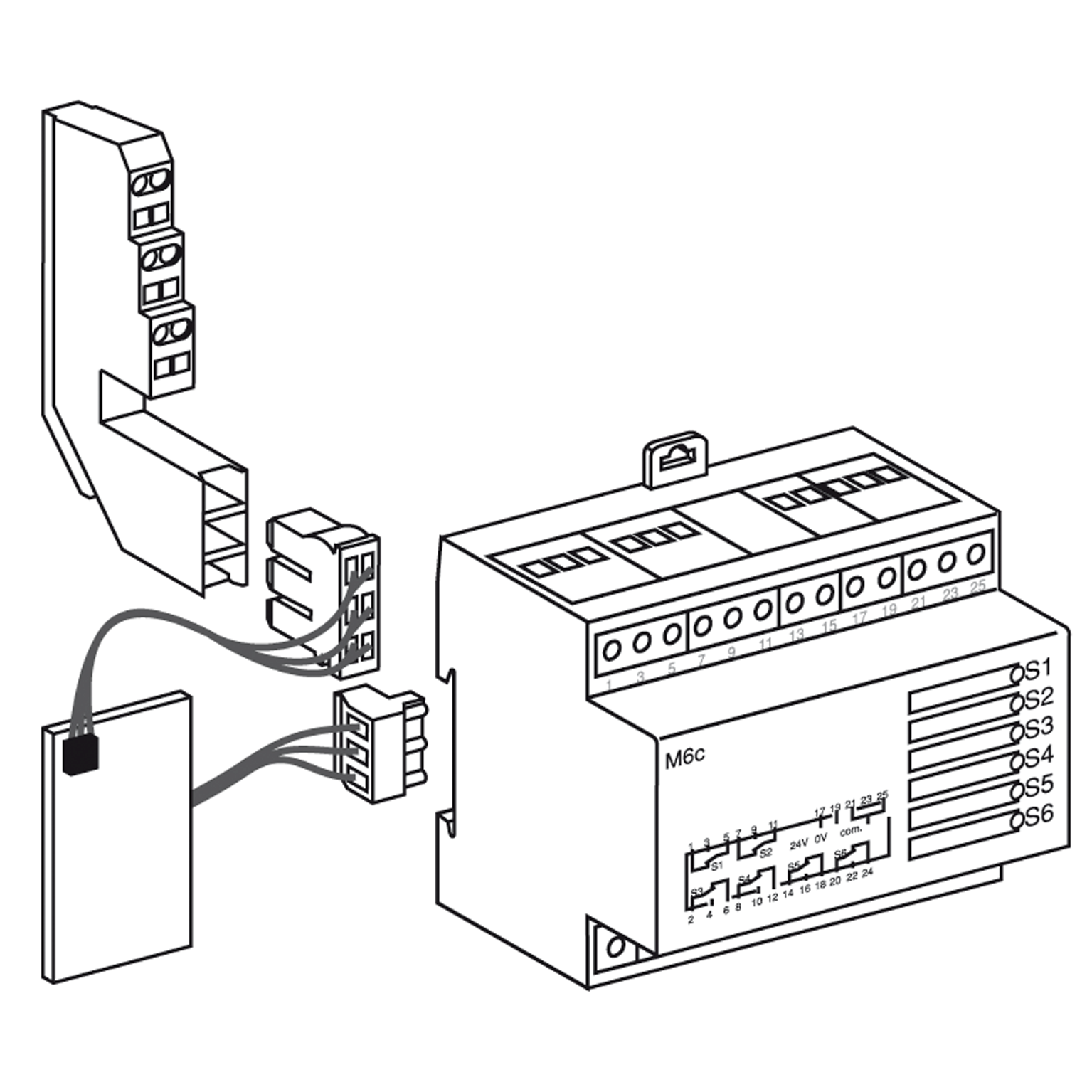 Programabilni signalni kontakt M6C (u asocijaciji sa Micrologic *.* P/H), 6 kom.