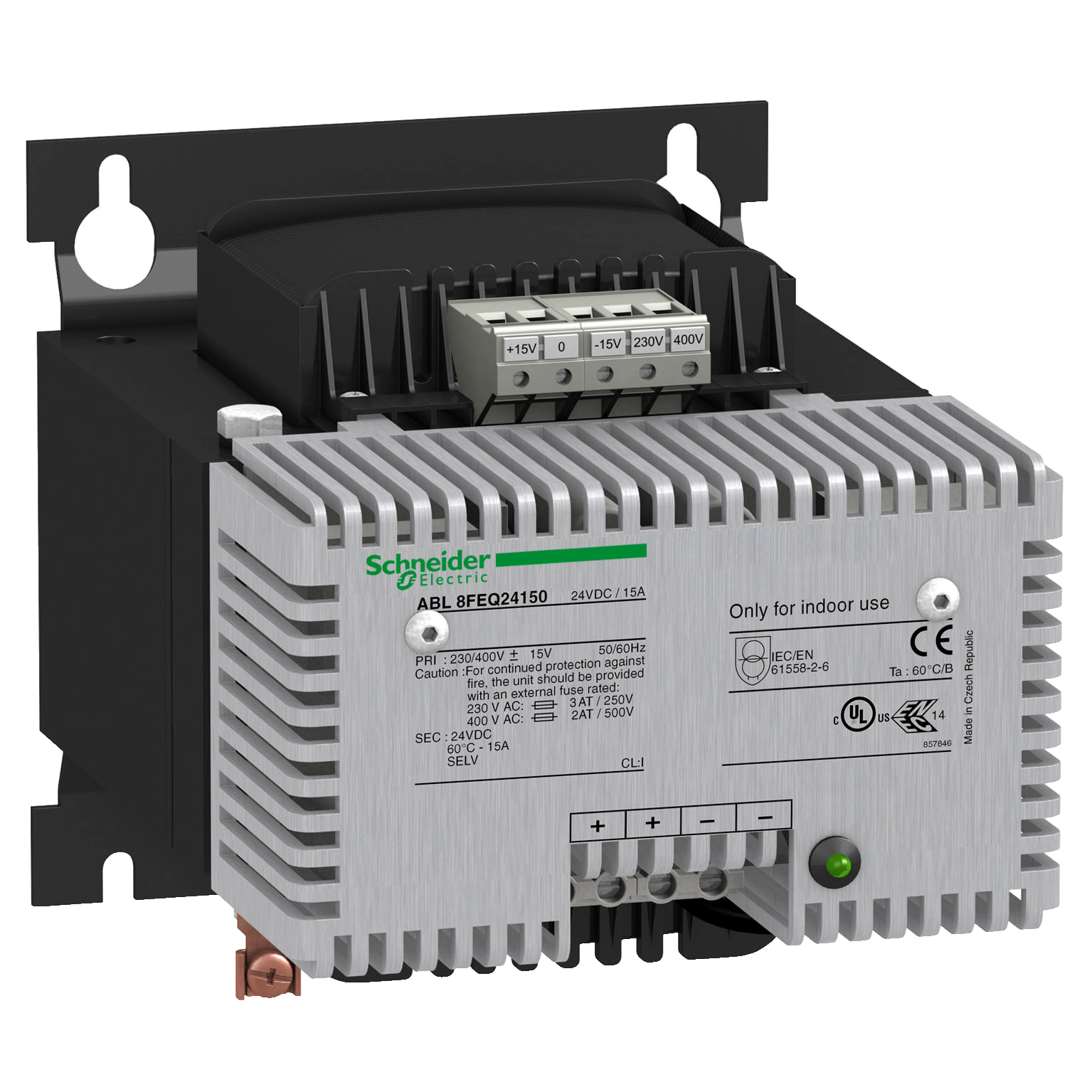 Ispravljac - filtrirani monofazni ili dvofazni, 230/400VAC/24V DC: 480W, 20A