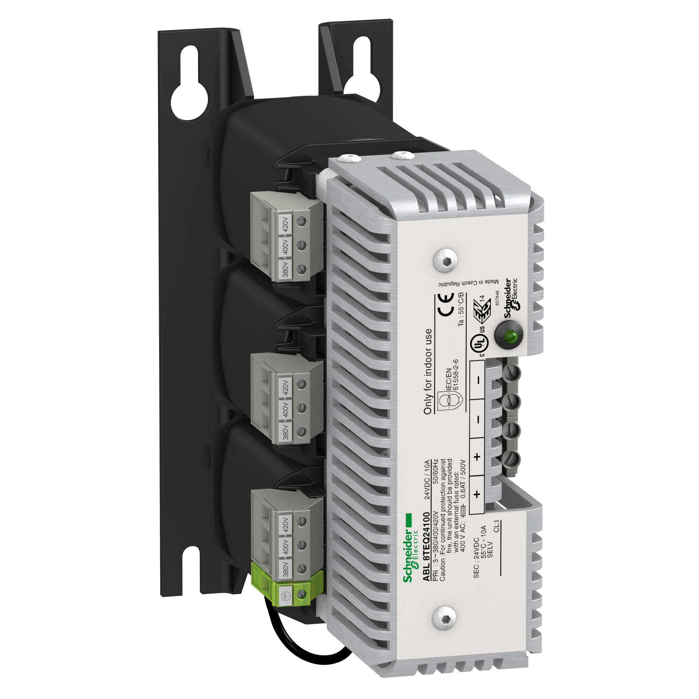 Ispravljac - filtrirani trofazni 3x380/400/420VAC/24V DC: 480W, 20A