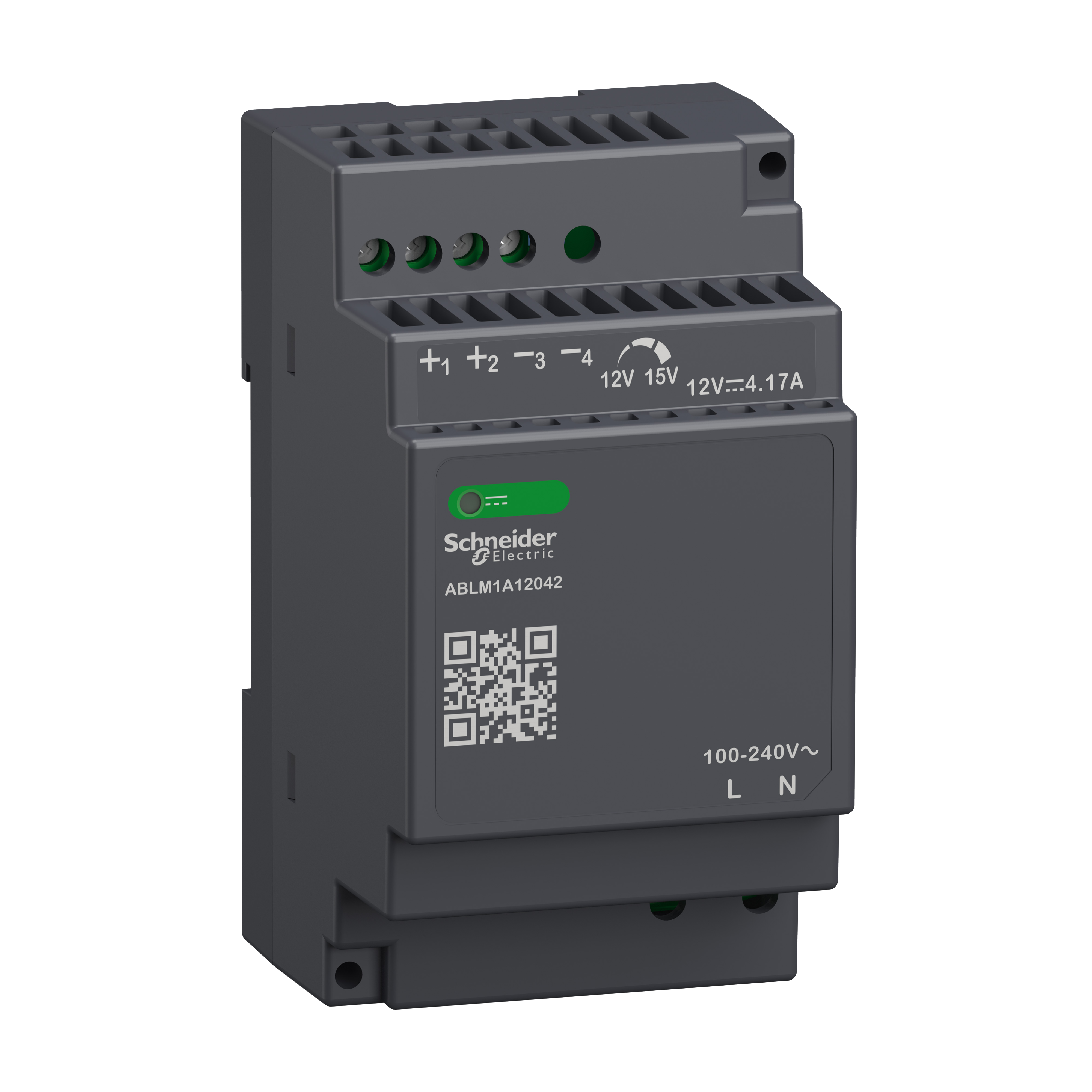 ABLM: monofazno napajanje - regulisani prekidacki DC izvor, modularni, 100...240VAC/12V DC: 50W, 4.2A