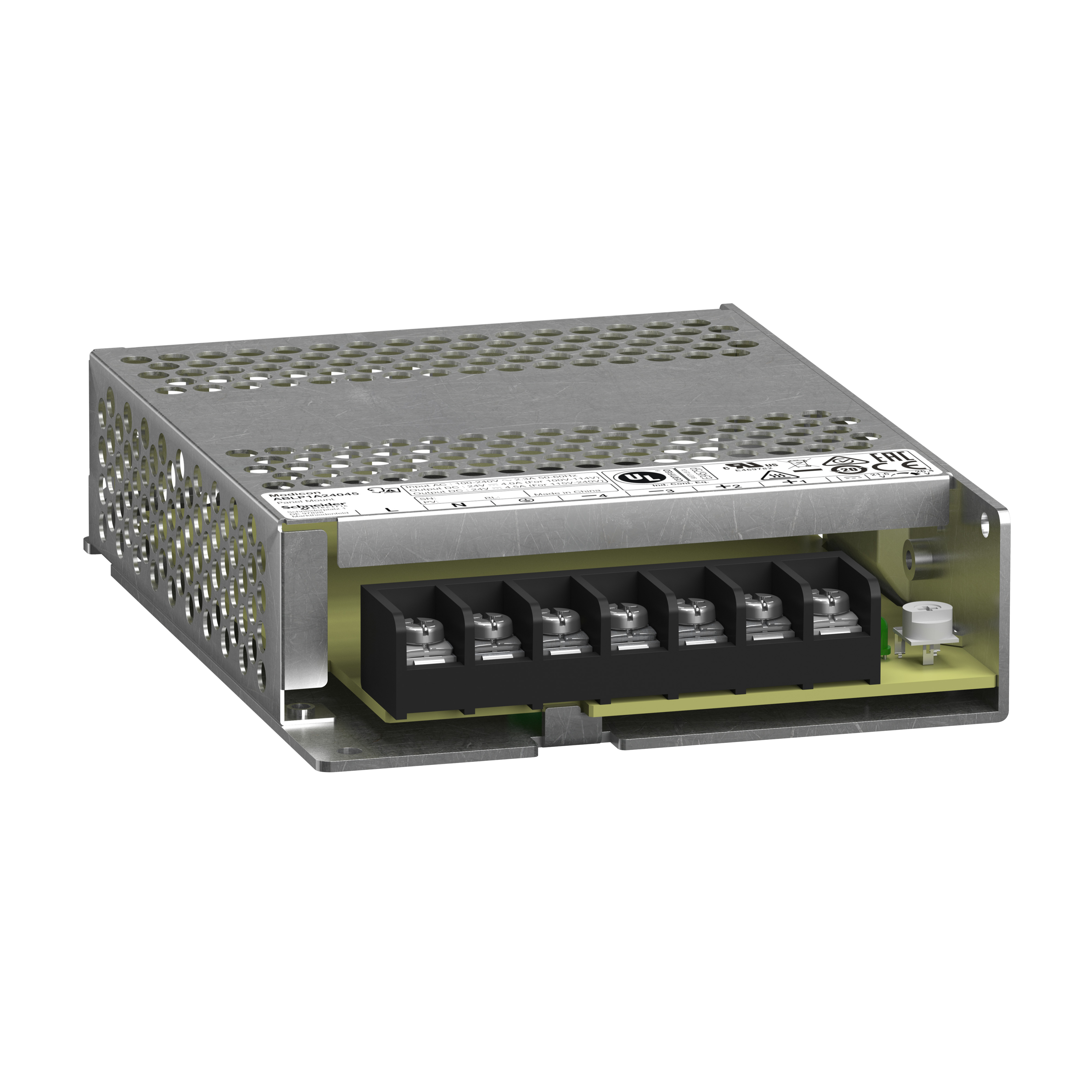 ABLP: monofazno napajanje - regulisani prekidacki DC izvor, 100...240VAC/24V DC: 100W, 4.5A, montaza na plocu